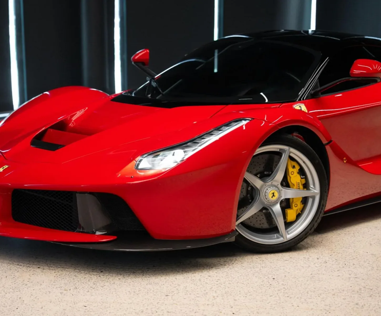 LaFerrari, dramatic front-end close-up